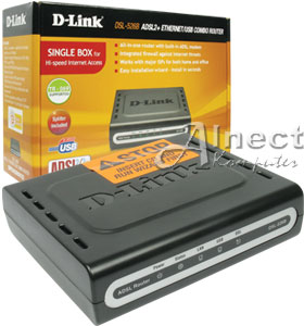 ADSL2+ Modem LAN-USB Router D-Link DSL-526B - 